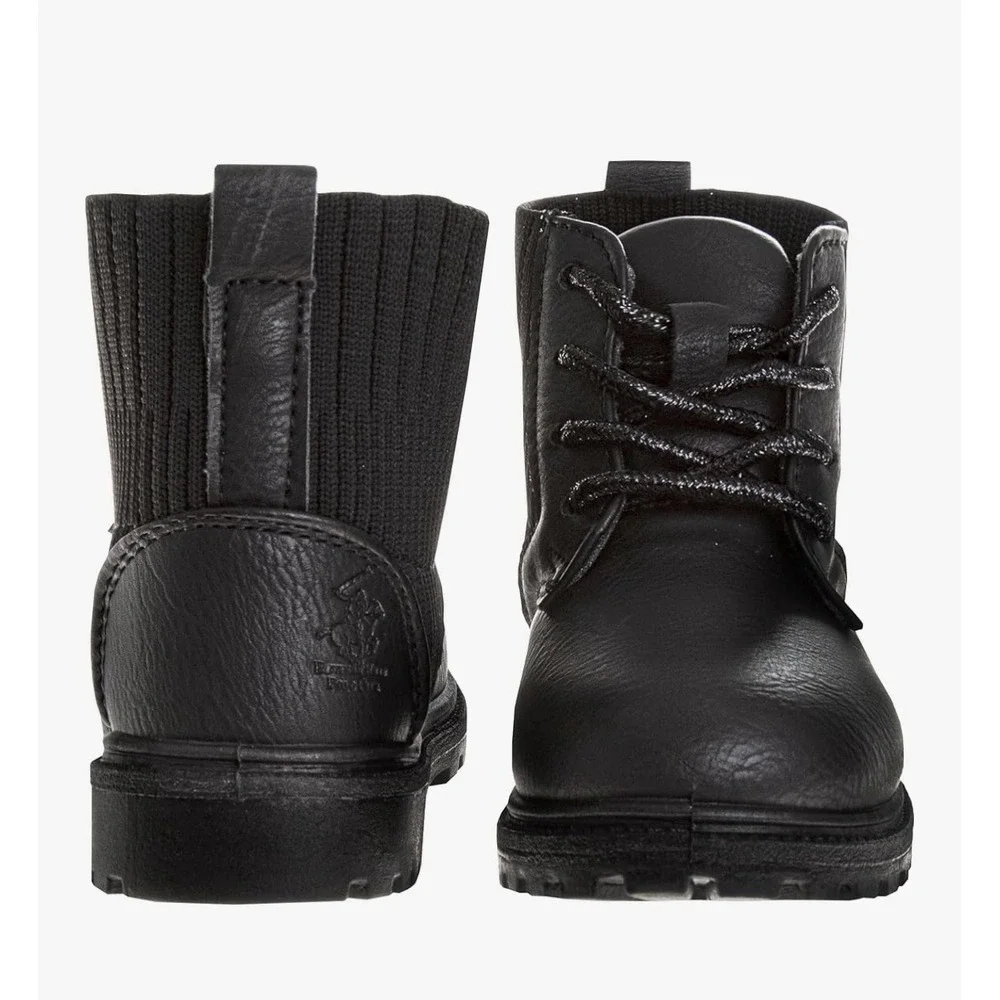 Toddler Beverly Hills Polo Club Chunky Boots Black, Girls, Size 10 [O]